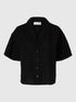 Selected Femme luisa 2/4 revers shirt black